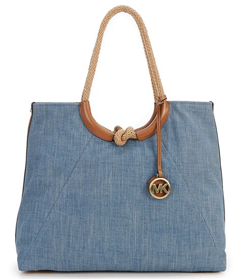 michael kors denim purse isla|Michael Kors jean bag.